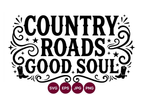 Country Roads Good Soul Lettering Vector Review
