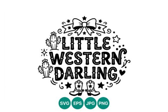 Little Western Darling: A Playful Embroidery Design for Creative Projects