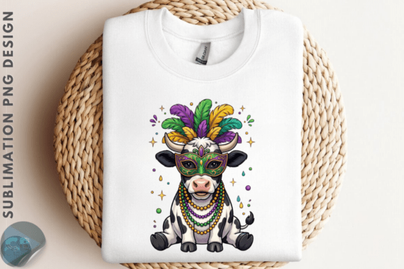Mardi Gras Highland Cow Sublimation PNG: A Designer’s Honest Review