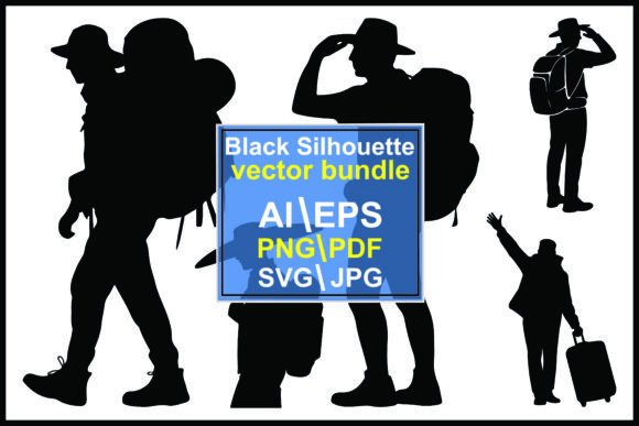 Review: Silhouettes of Travelers with Backpacks