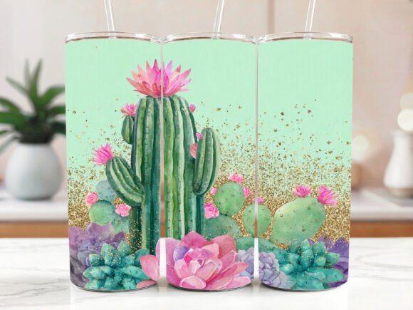 Seamless Boho Western Desert Cactus Review
