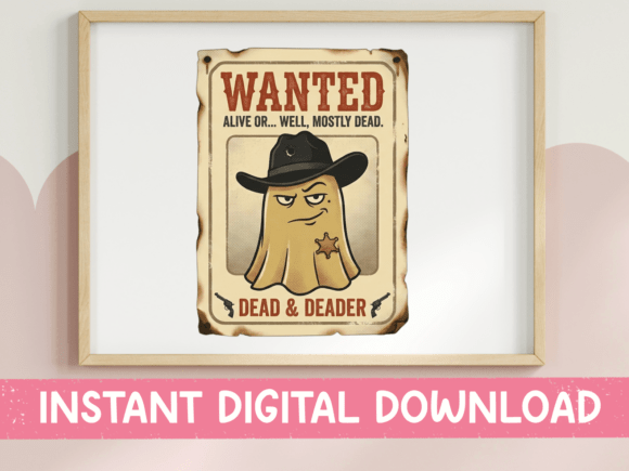 Wanted Mostly Dead Funny Ghost Poster Review