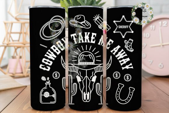 Western Cowboy Distressed 20oz Tumbler Embroidery Design Review